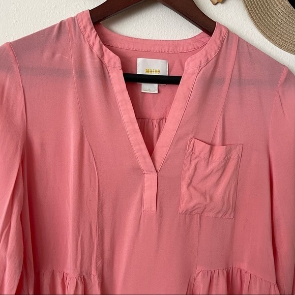 Anthropologie Maeve Laiken Henley Blouse - Picture 3 of 5